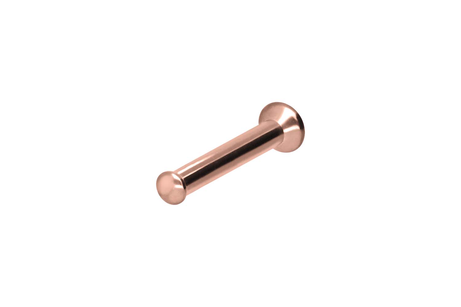 Chirurgenstahl Triple Piercing Mini Labret mit Innengewinde FLAT-DISC